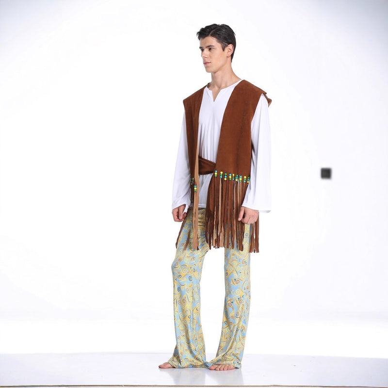 Costume de Far West avec gilet à franges