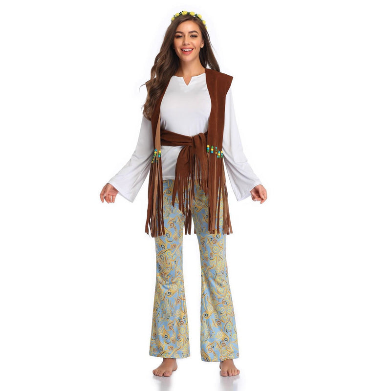 Costume de Far West avec gilet à franges