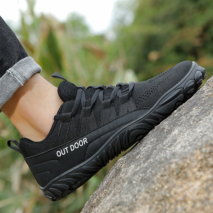 Wide-Fit Barefoot Walking Shoes – Breathable Shoes with Grippy Outsole