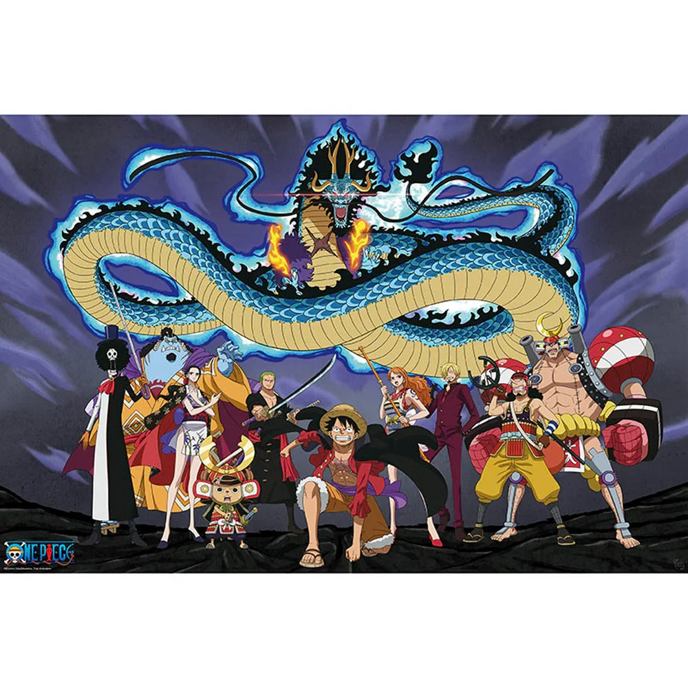 One Piece The crew versus Kaido Maxi Wall Poster - 61 x 91.5 cm