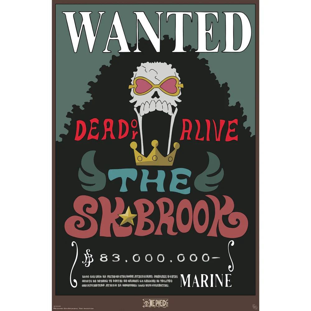 One Piece Gesucht: Brook Maxi-Wandposter - 61 x 91.5 cm