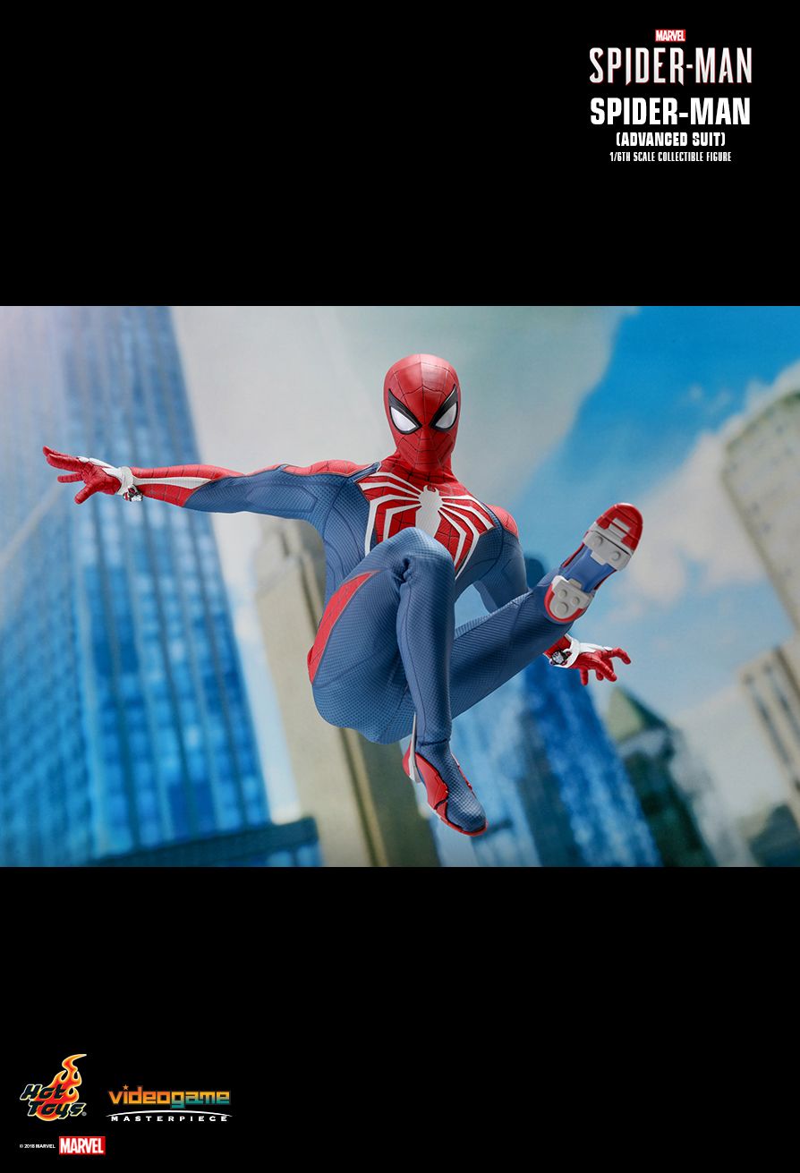 Spider-Man (version Advanced Suit) figurine articulée à l'échelle 1/6 - Hot Toys