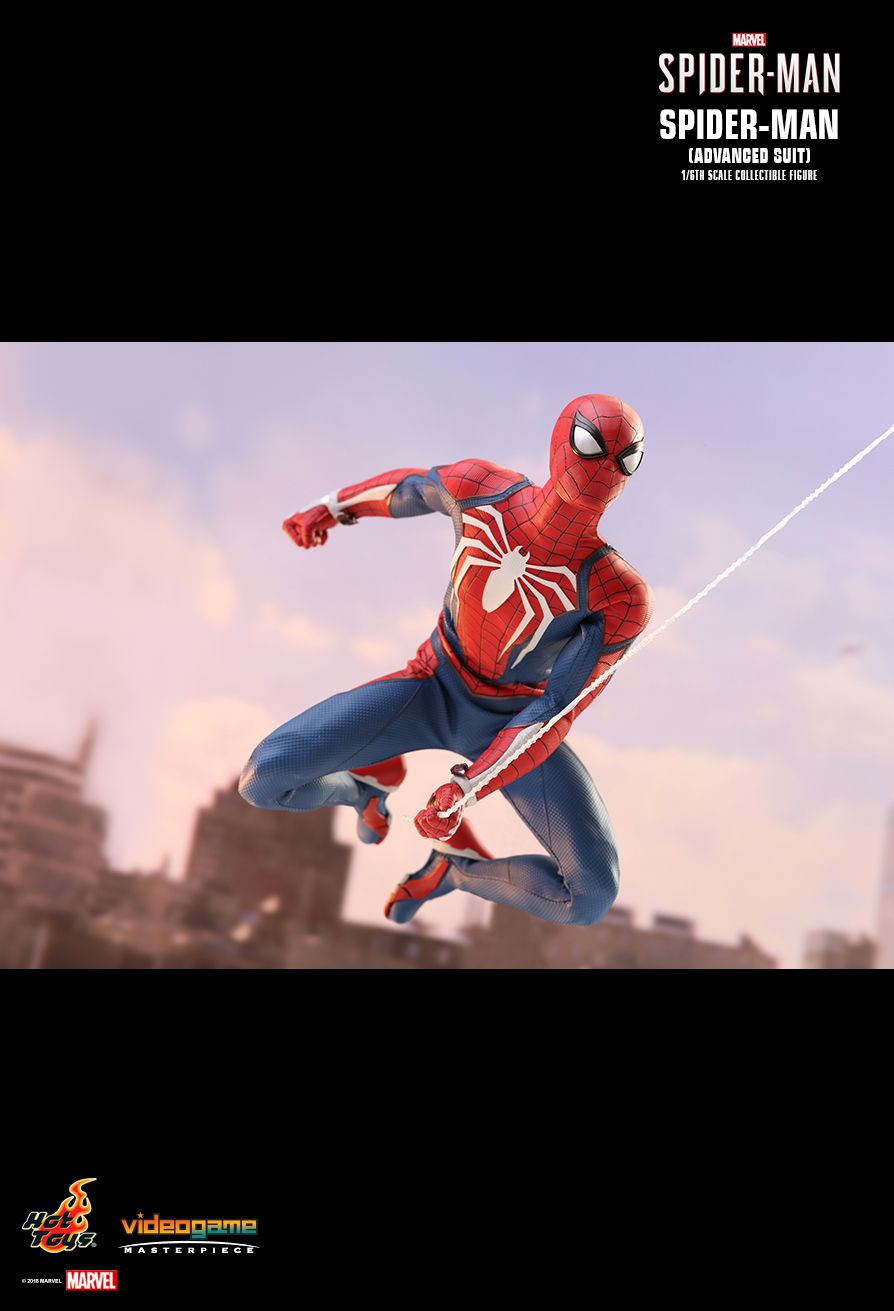 Spider-Man (version Advanced Suit) figurine articulée à l'échelle 1/6 - Hot Toys