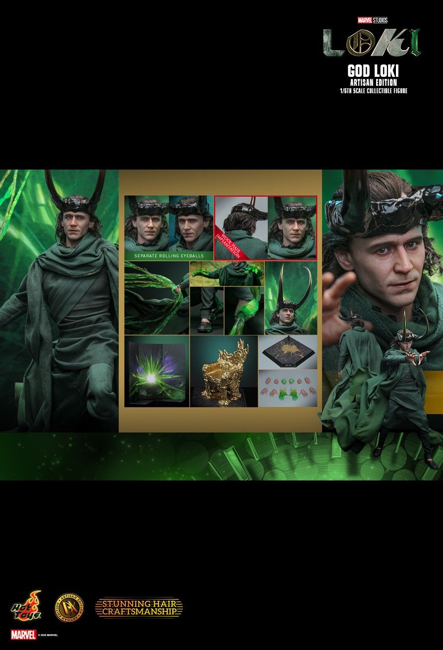 Gott Loki (Artisan Edition), Actionfigur im Maßstab 1/6 - Hot Toys