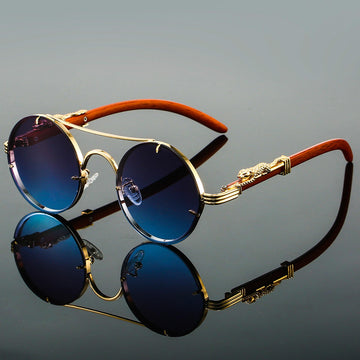 | Panthera Women’s Retro Round Sunglasses