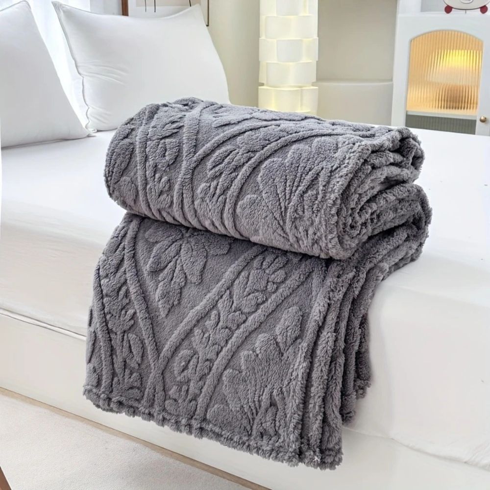 Plaid en jacquard tissé Paris confortable pour maison et voyage
