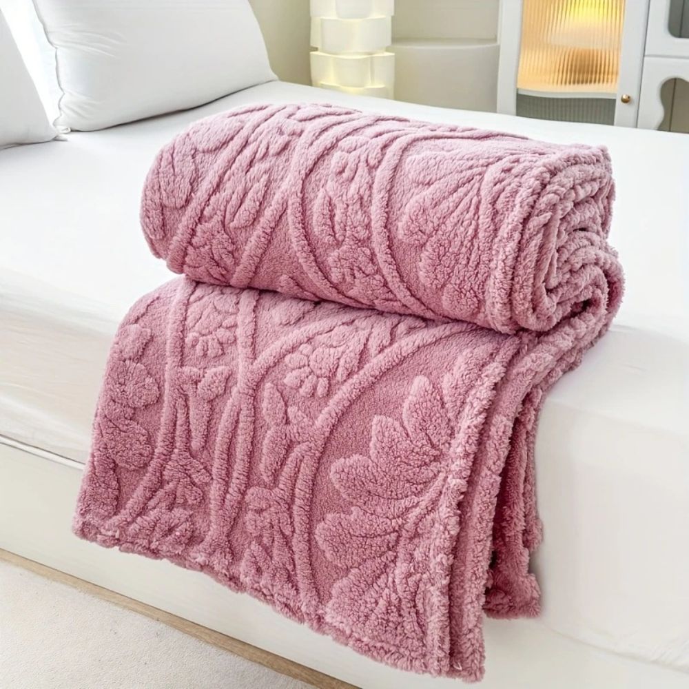 Plaid en jacquard tissé Paris confortable pour maison et voyage