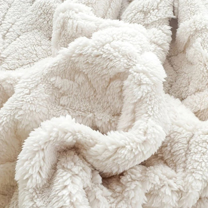Cozy Paris Weave Jacquard Fleece Blanket for Home & Travel