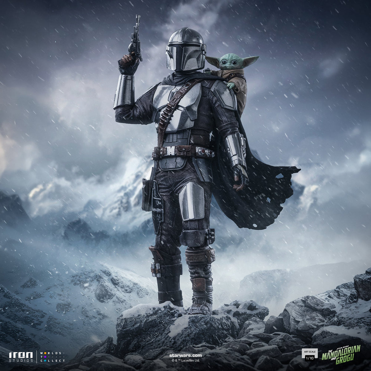 Mandalorian and Grogu Art Scale 1/10 Display Statue - Iron Studios