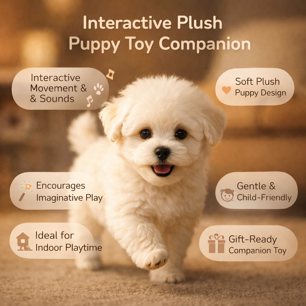 Plush Toy Interactive Puppy Companion Play Figure