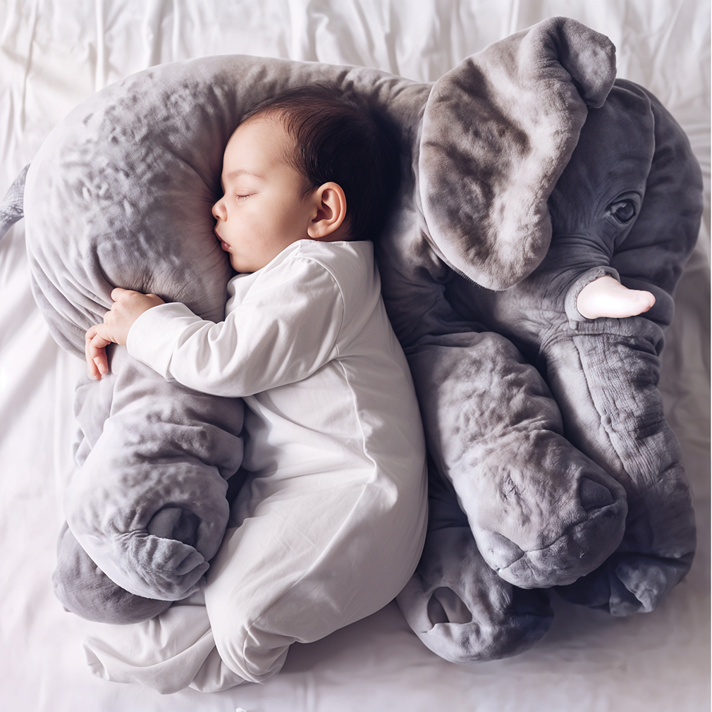 Plush Elephant Pillow | Plush Nursery Cozy Cushion