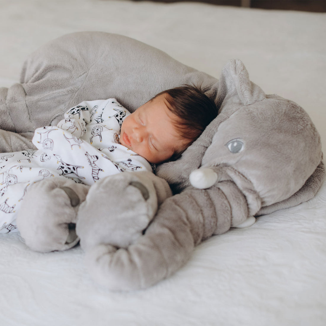 Plush Elephant Pillow | Plush Nursery Cozy Cushion