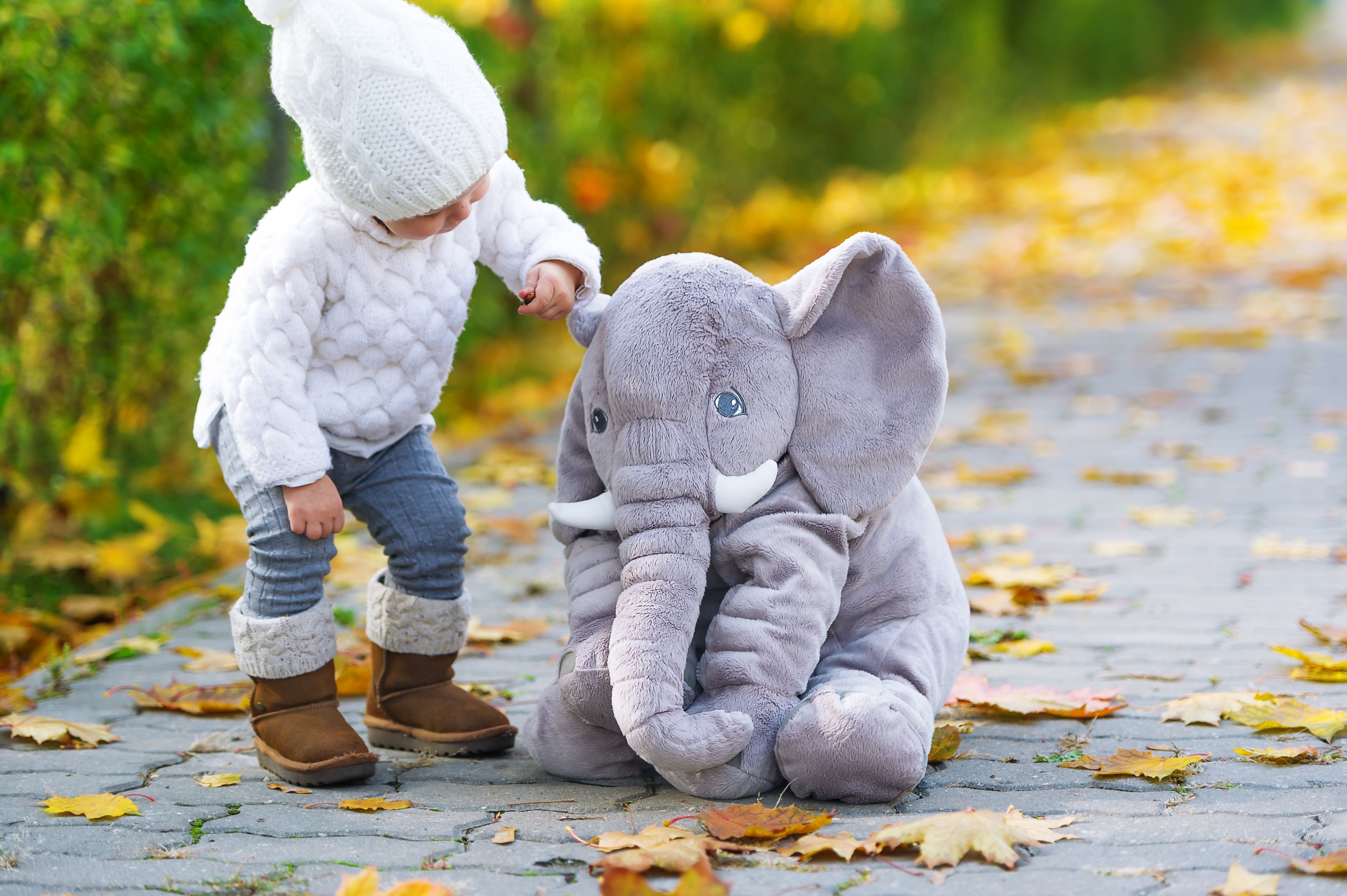 Plush Elephant Pillow | Plush Nursery Cozy Cushion