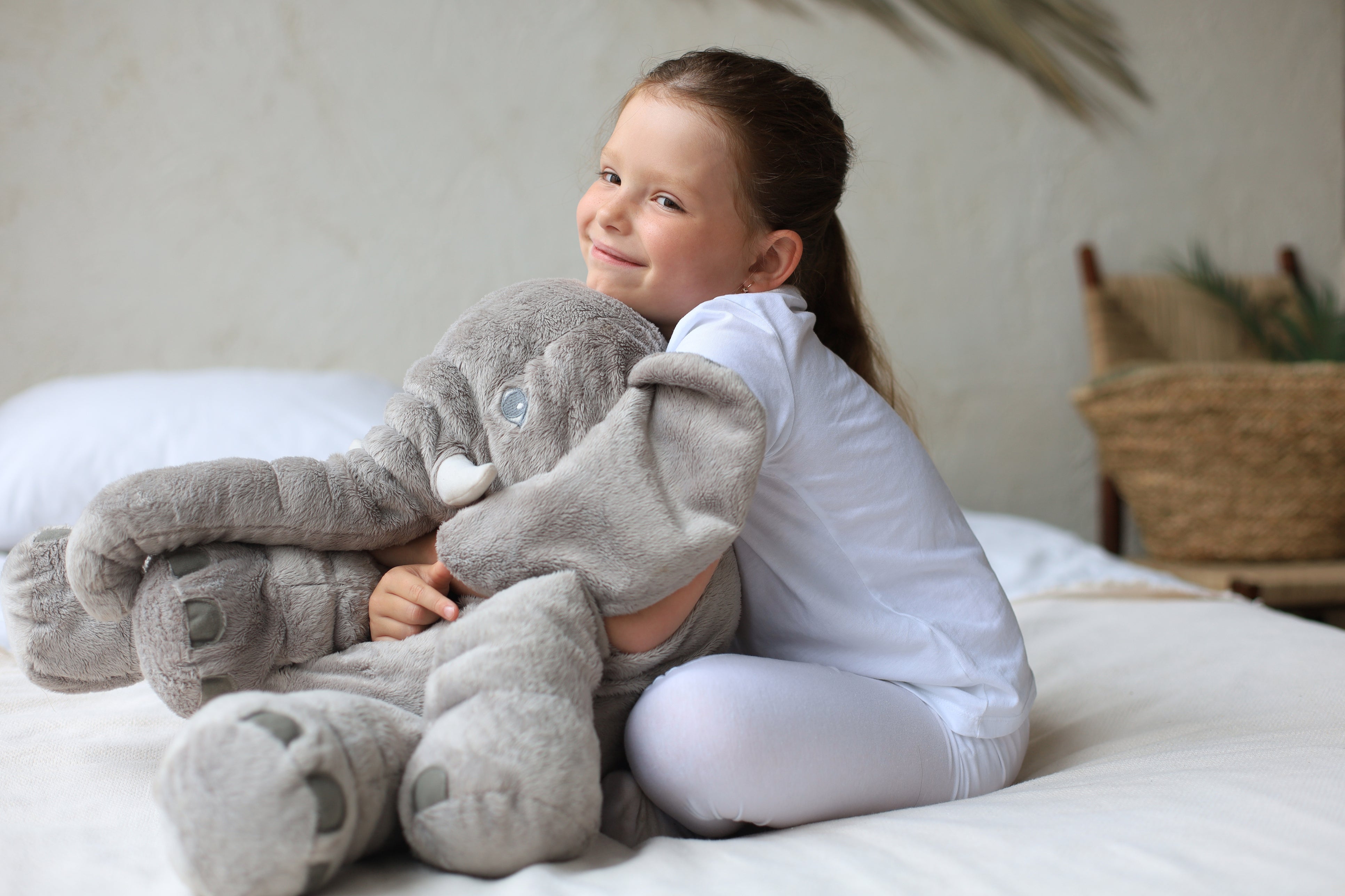 Plush Elephant Pillow | Plush Nursery Cozy Cushion