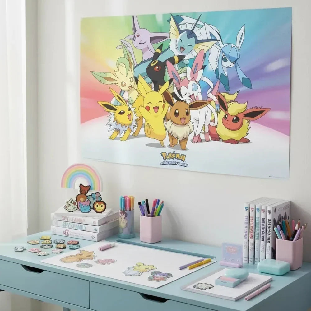 Pokémon Évolutions d'Évoli - Affiche murale maxi - 61 x 91.5 cm