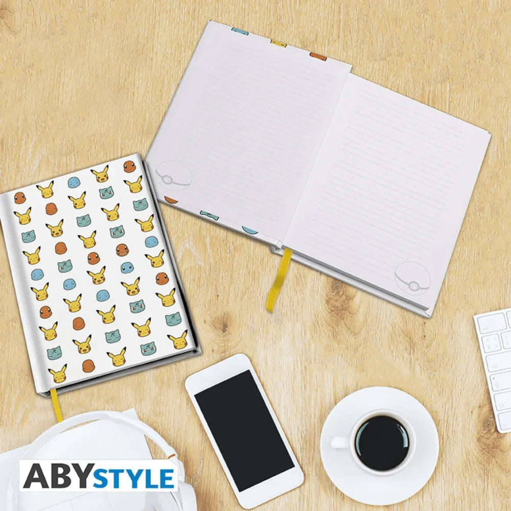 Pokémon Starters A5 Notebook - 180 Lined Pages