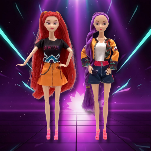 K-Pop Style PVC Collectible Dolls, 30 cm