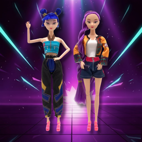 K-Pop Style PVC Collectible Dolls, 30 cm