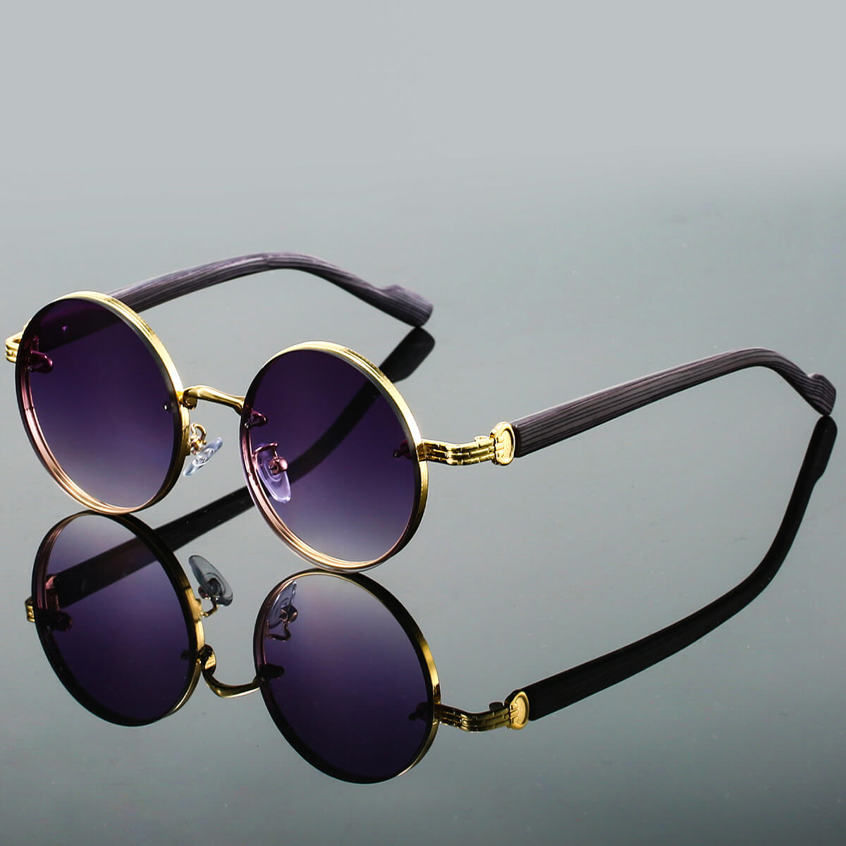 | Torvane Men’s Round Metal Sunglasses