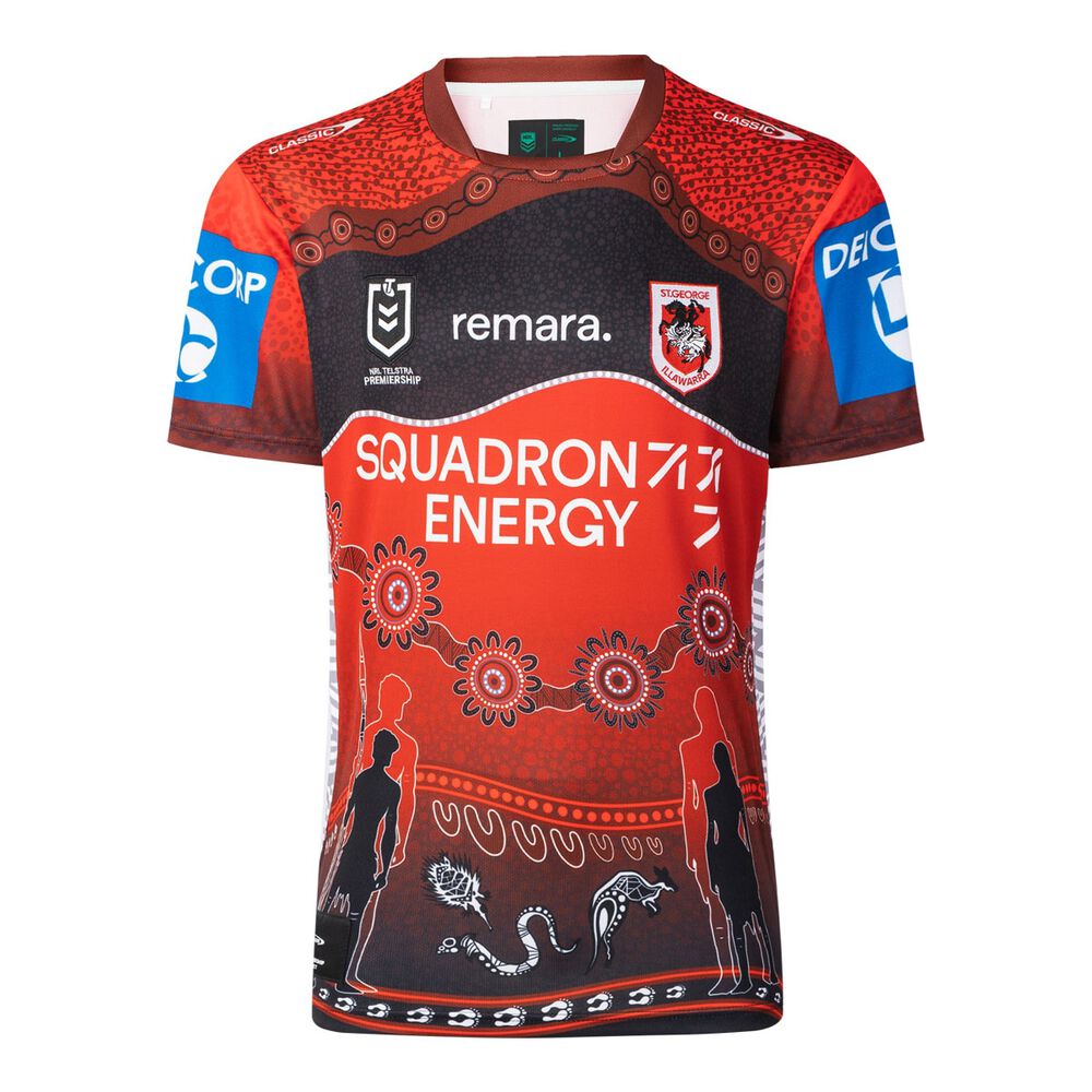 Maillot Indigenous 2025 des St George Illawarra Dragons