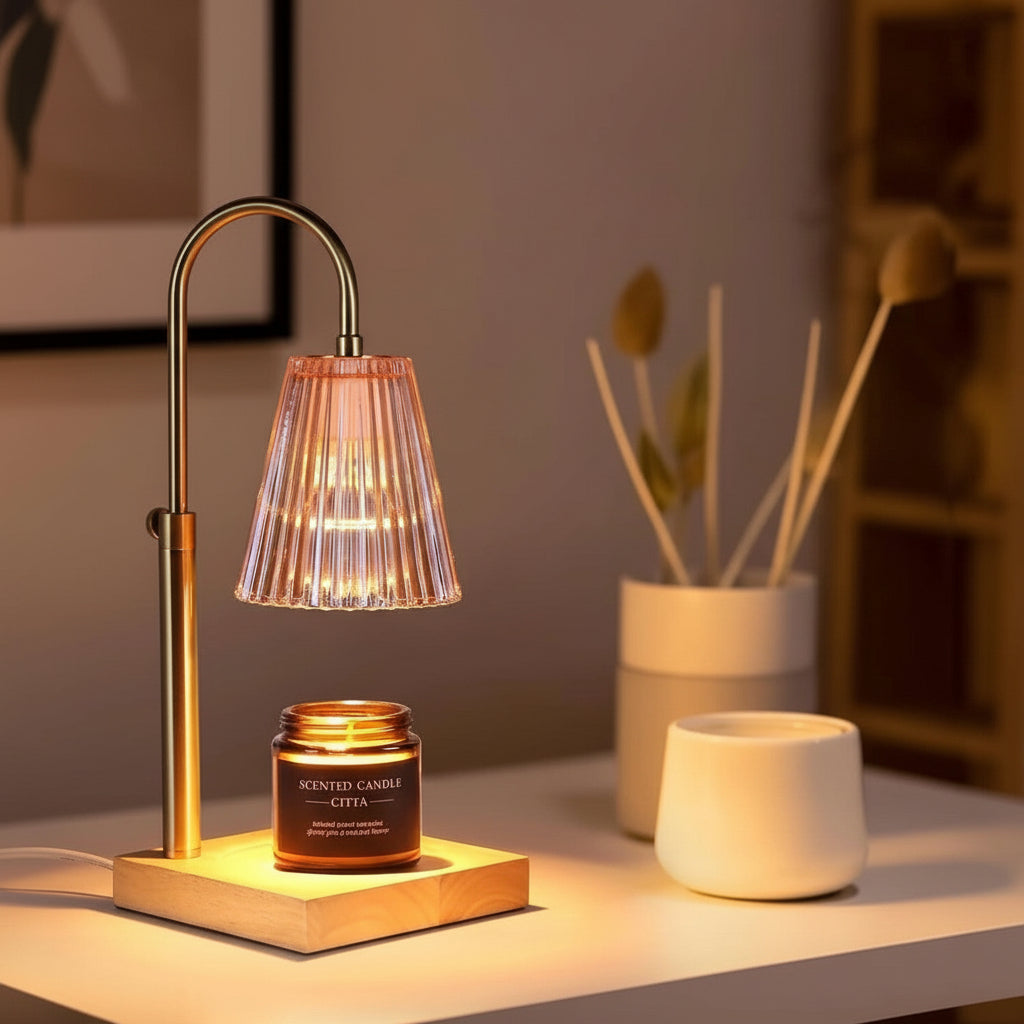 Candle Warmer Lamp Timer Dimmable Adjustable Height Wax Melting Lamp