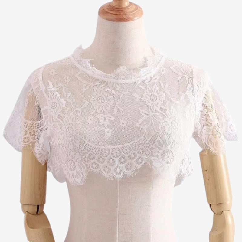 Chemisier dirndl à manches courtes pour femme