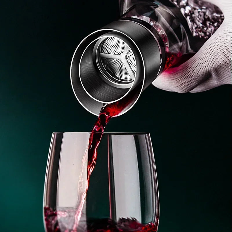 Wine Decanter Crystal Glass with Contemporary Design