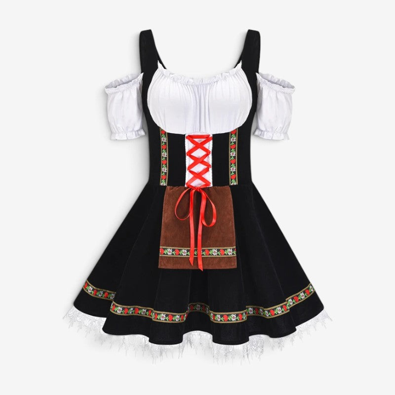 Dirndl pour femme avec jupe évasée