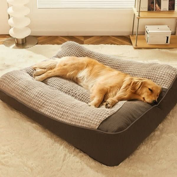 Supportive Dog Bed with Raised Bolsters – PawLoft Pet Bed