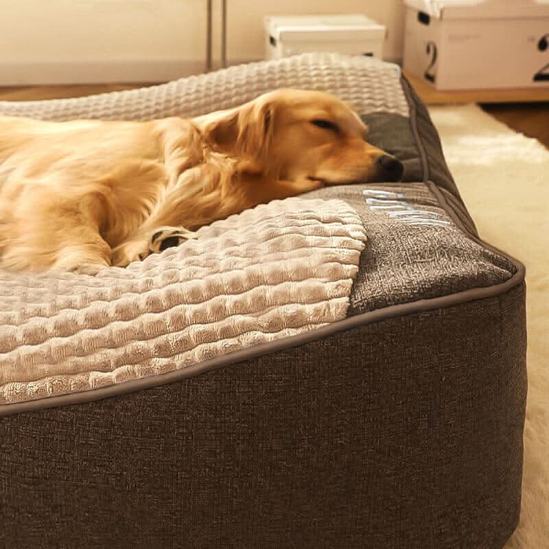 Supportive Dog Bed with Raised Bolsters – PawLoft Pet Bed