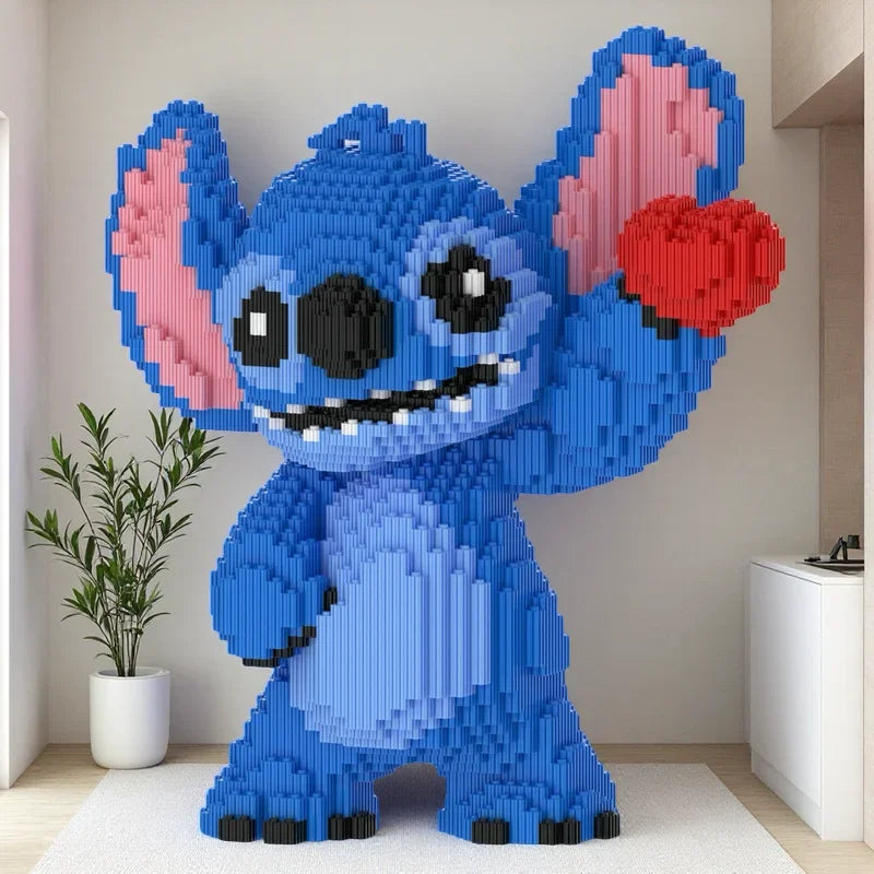 Creature Couple with Hearts Building Block Set, 30 cm