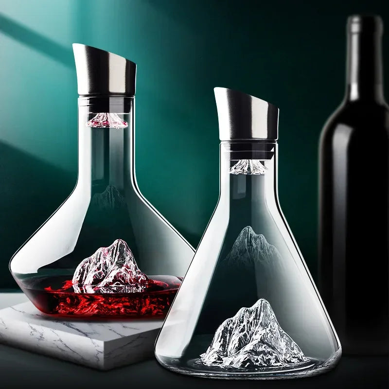 Wine Decanter Crystal Glass with Contemporary Design
