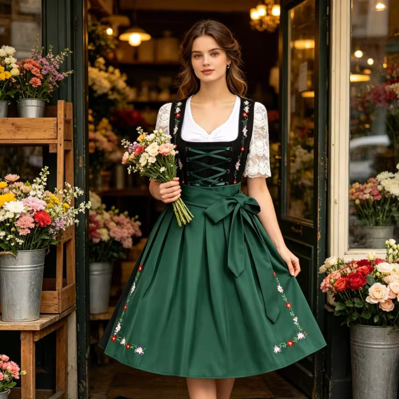 Dirndl pour femme de style traditionnel