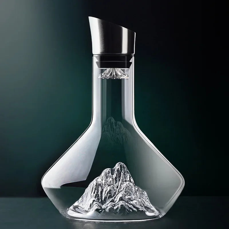 Wine Decanter Crystal Glass with Contemporary Design