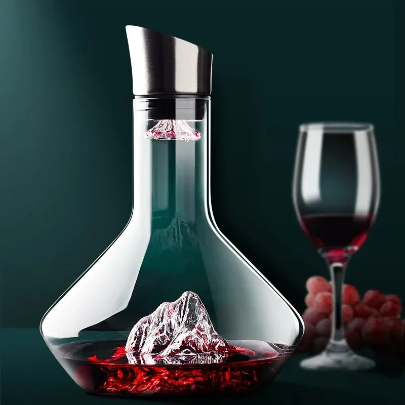 Wine Decanter Crystal Glass with Contemporary Design