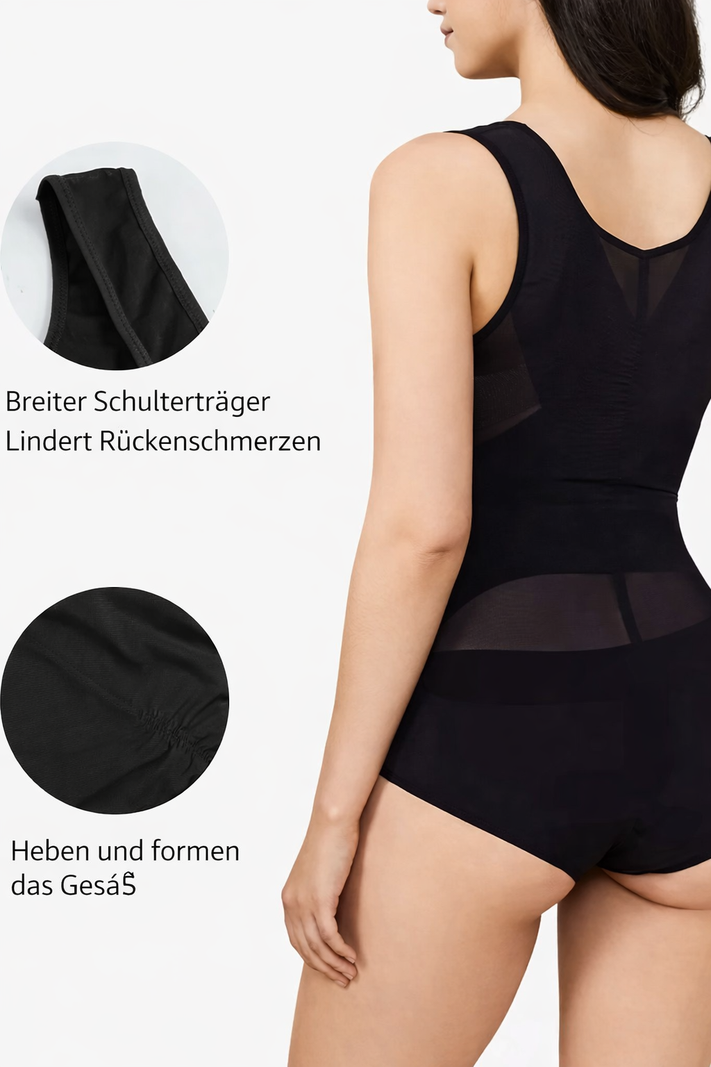 Combinaison gainante sans coutures pour femme - sous-vêtement sculptant lissant le ventre et la taille