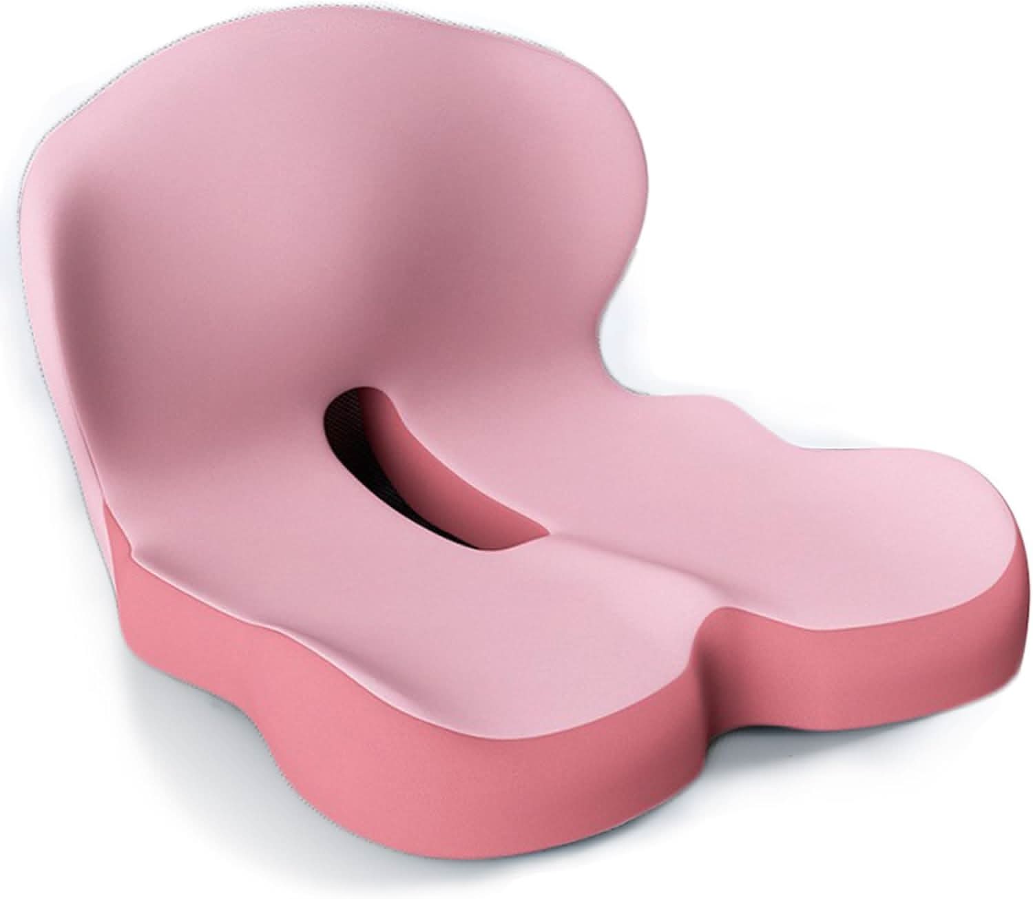 Coussin d’assise ergonomique en mousse à mémoire de forme – soutien antidérapant pour bureau, voiture et voyage