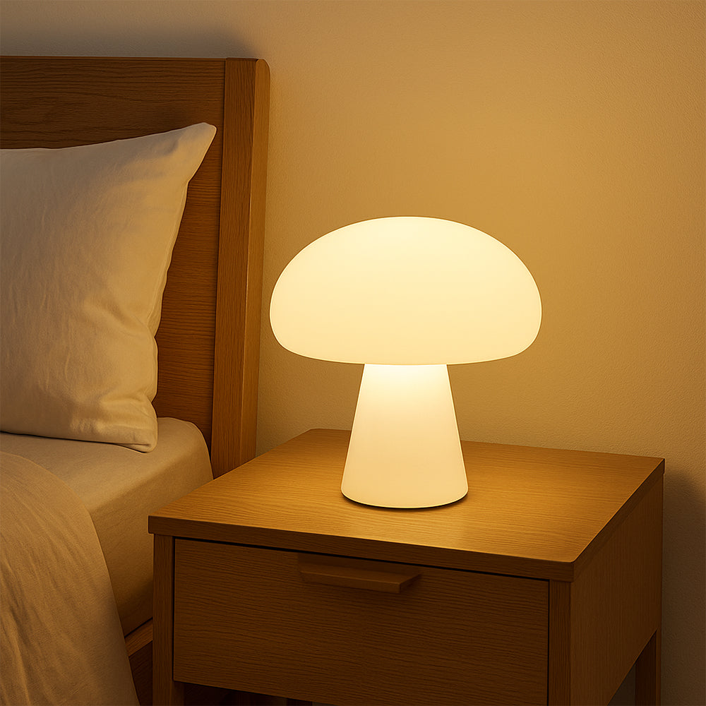 Stylish Mushroom Table Lamp | Warm White LED for Home & Garden