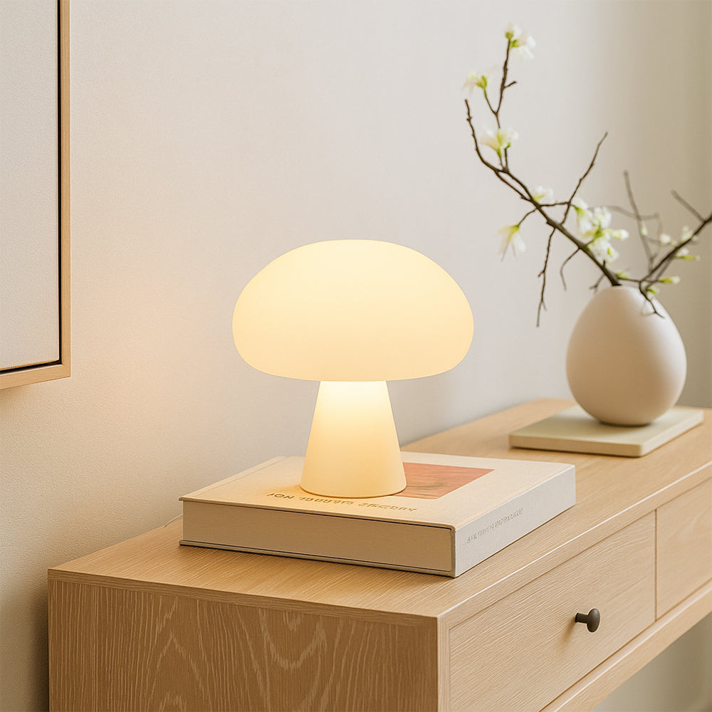 Stylish Mushroom Table Lamp | Warm White LED for Home & Garden