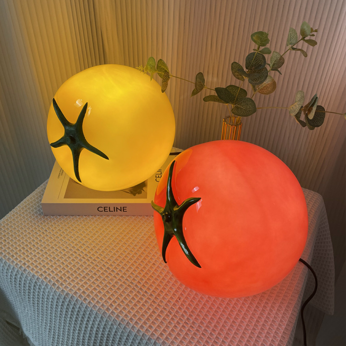 LED Tomato Table Lamp | Modern Kitchen Decor & Unique Lighting
