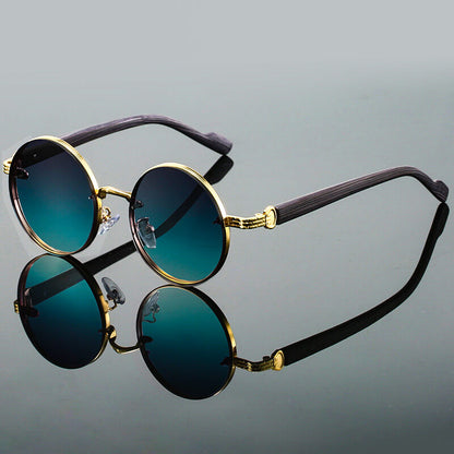 | Torvane Men’s Round Metal Sunglasses