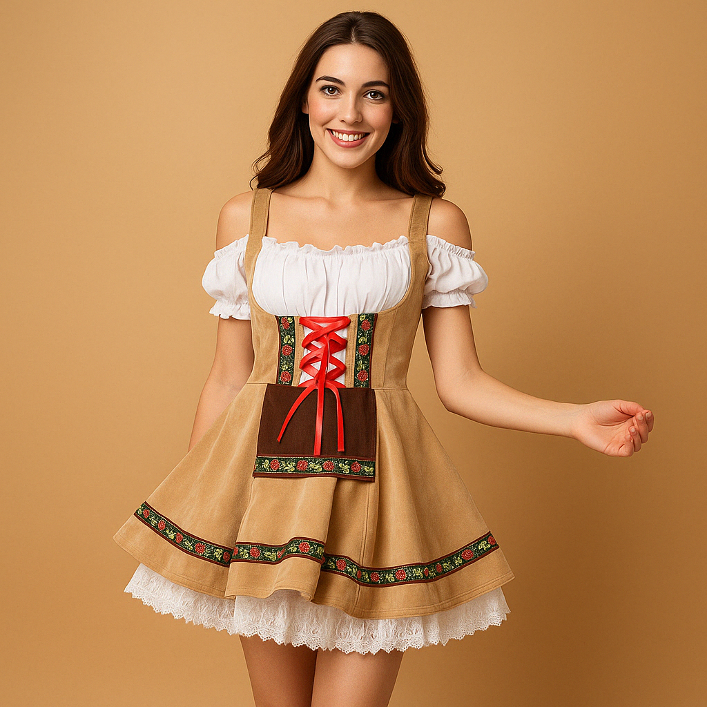 Robe d’Oktoberfest pour femmes de style élégant au design unique