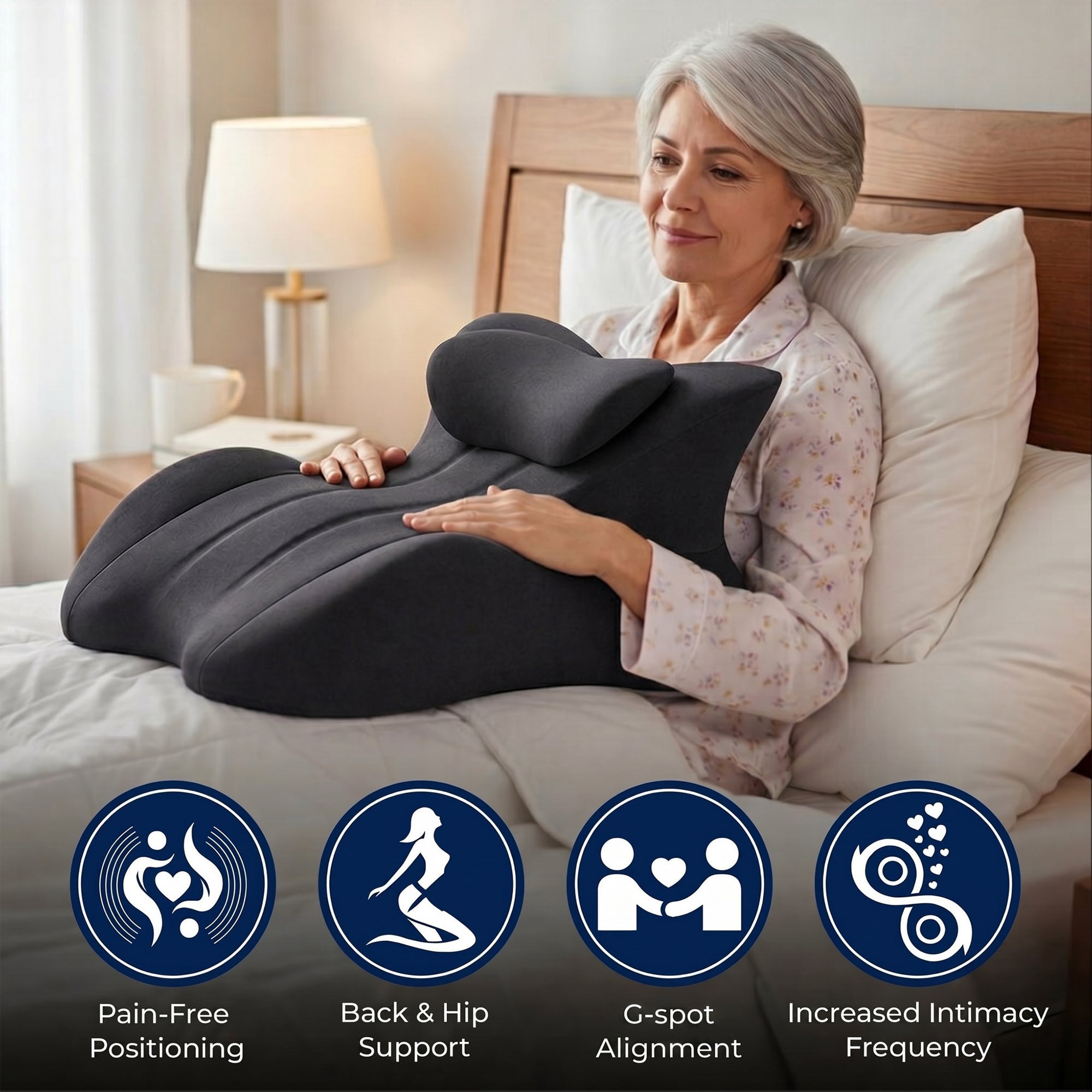 Ergonomisches Intimitätsstützkissen für Komfort und Positionierung