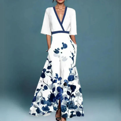 Jill™ | Refined Maxi Dress with Floral Pattern