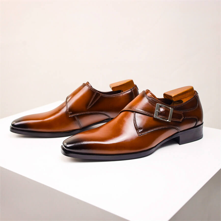 Valente | Men’s Italian Leather Monk Strap Footwear