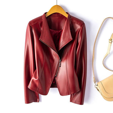 Veronica | Women’s Vegan Leather Moto Coat
