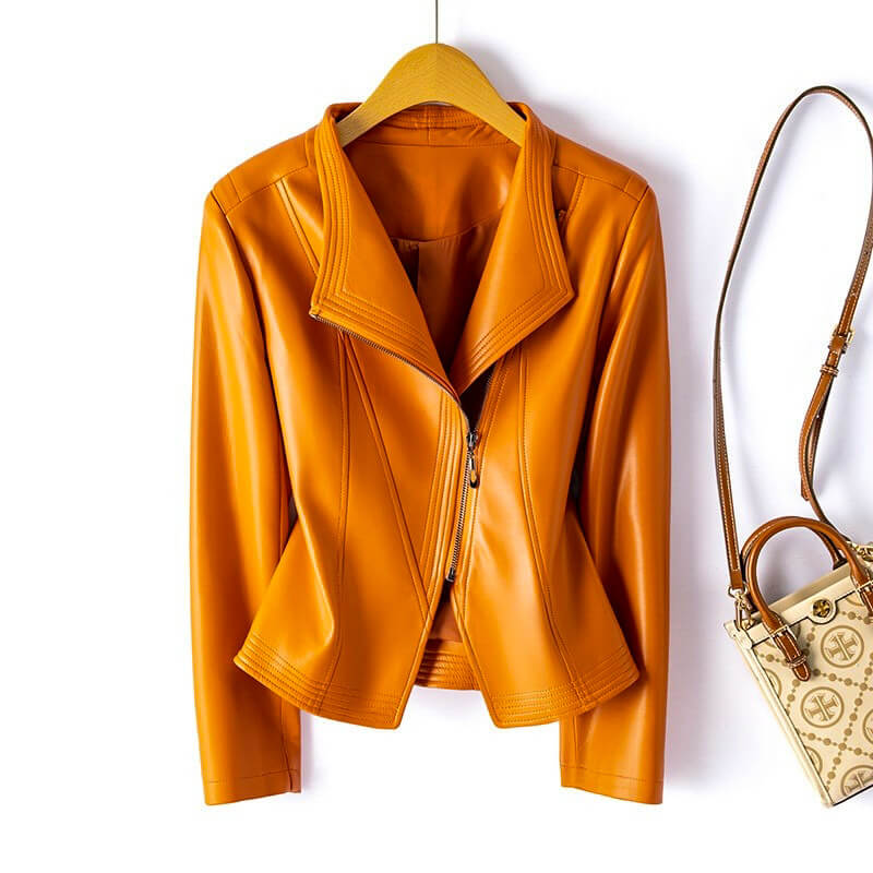 Veronica | Women’s Vegan Leather Moto Coat