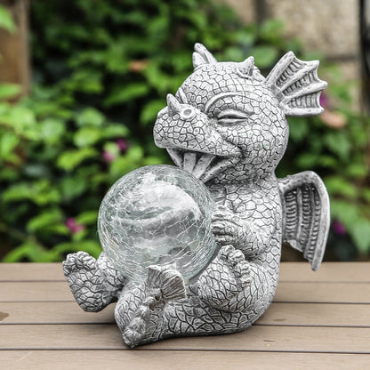 Dragon LED Night Light | Warm Glow Resin Table Lamp for Home Decor