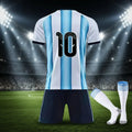 Blau Jersey Satz 10 - Socken