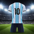 Blau Jersey Satz 10